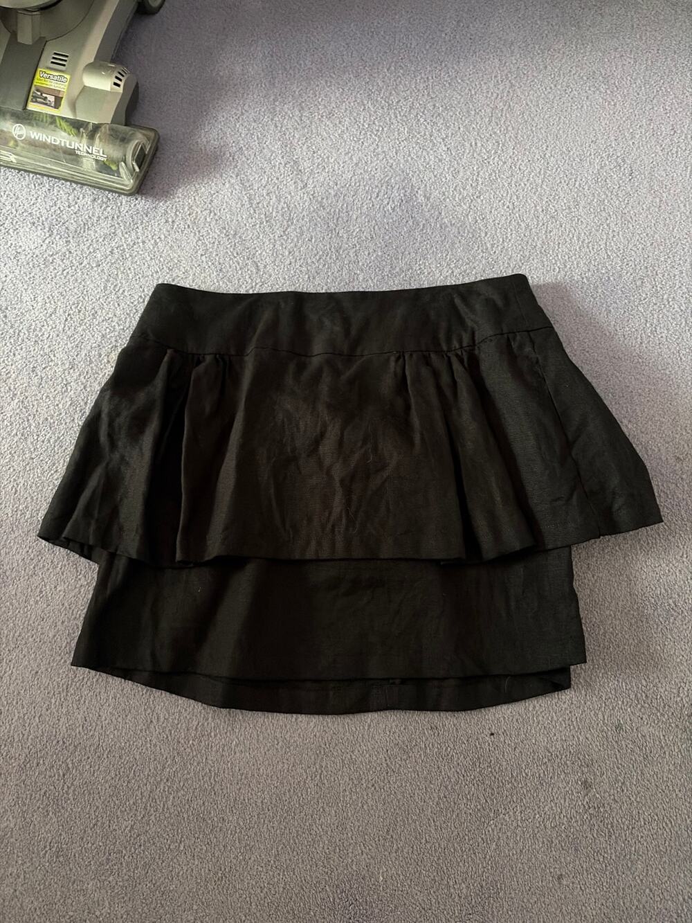 Vintage forever 21 black peplum Y2K skirt size large